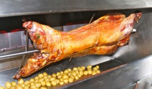 During Passover every family had to prepare - and finish - "a lamb for every household". Nothing may be left for the next day.  What a feast!