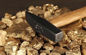 We look for gold within the dust.